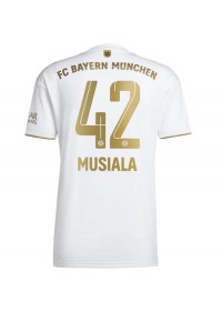 Bayern Munich Jamal Musiala #42 Fotballdrakt Borte Klær 2022-23 Korte ermer